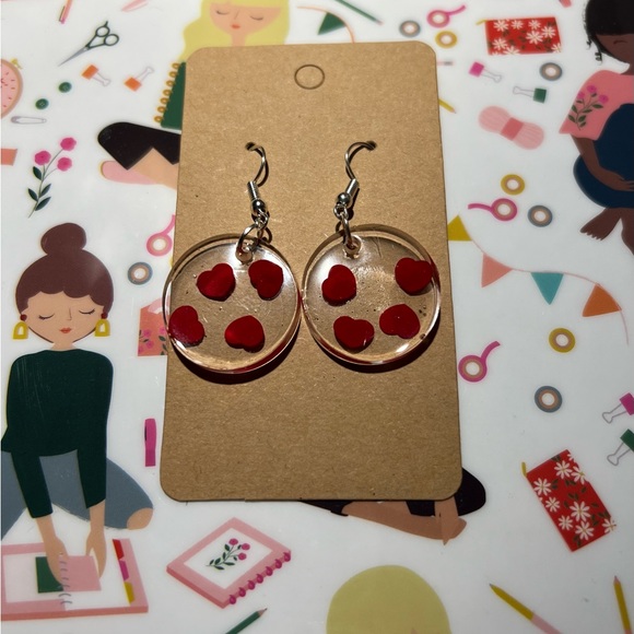 Resin Earrings - Picture 2 of 3